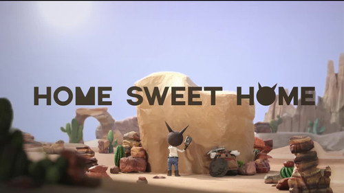 Home Sweet Home Backdrop Blur