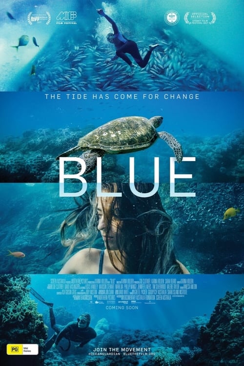 Blue poster