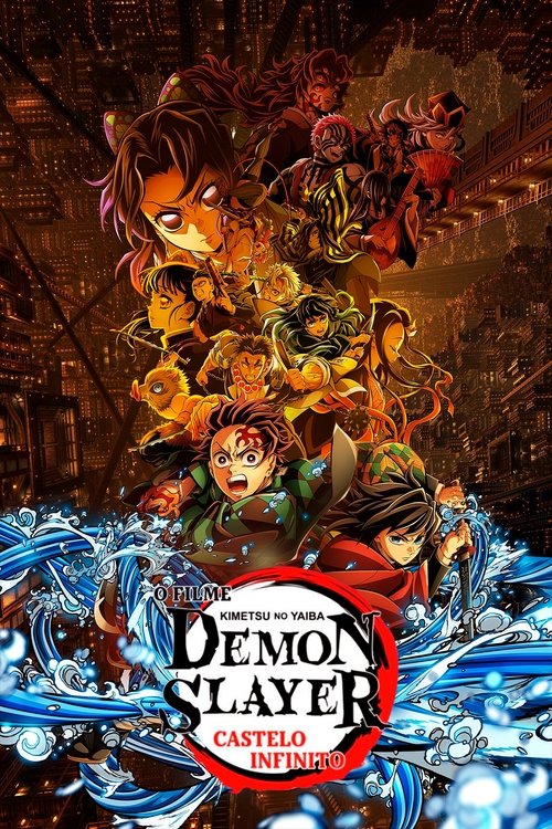 Pôster de Demon Slayer: Kimetsu no Yaiba Castelo Infinito