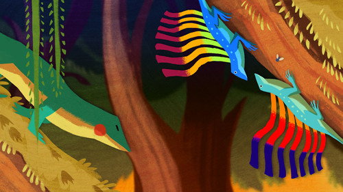 Triassic Cuddle — Backdrops 1