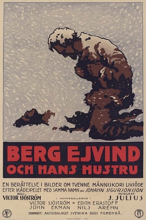 Berg-Ejvind och hans hustru (1918) poster