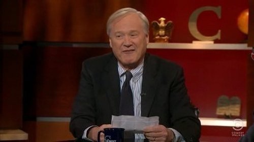 Escena del episodio 12 de la temporada 7 de la serie The Colbert Report