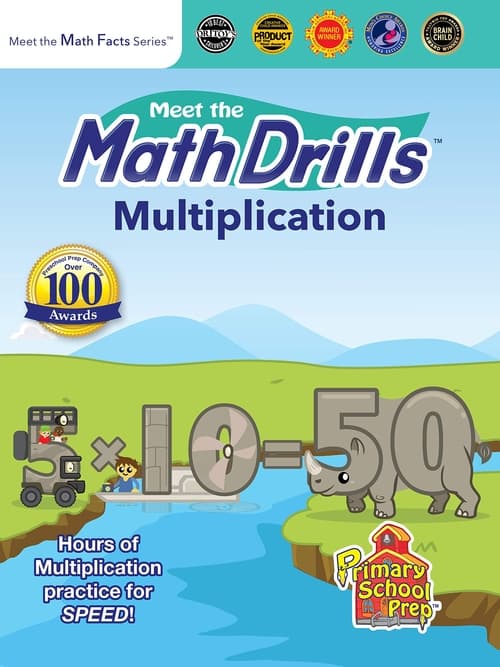 Meet the Math Drills - Multiplication poster