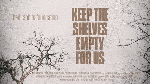 Keep the Shelves Empty for Us Backdrop Blur