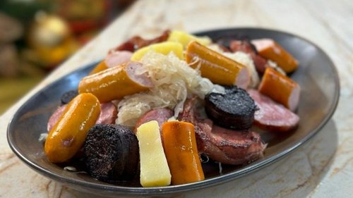 Tarte flambée à la truffe / Choucroute de noël