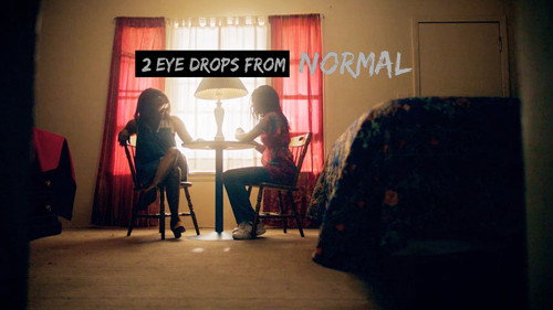 2 Eye Drops from Normal Backdrop Blur