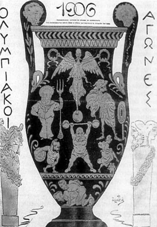Poster Olympiakoi agones 1906