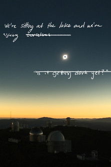 we're sitting at the lake and we're asking ourselves is it getting dark yet