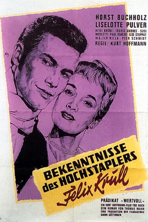 Poster Bekenntnisse des Hochstaplers Felix Krull 1957