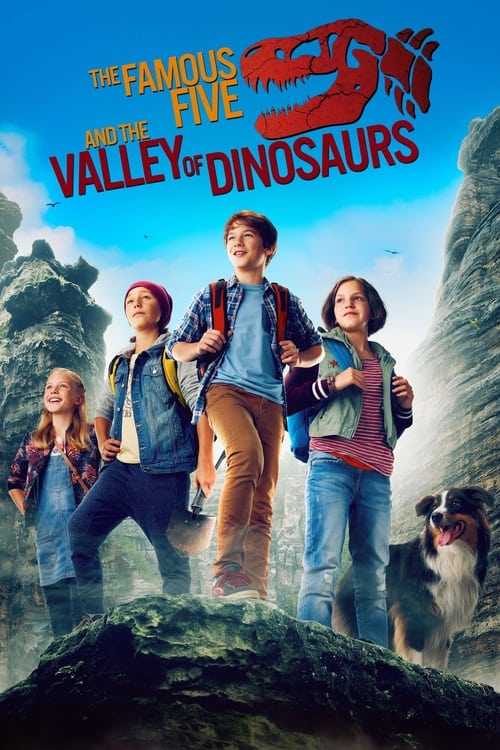 En route to a party they are not keen on attending, the Famous Five are almost relieved when Aunt Fanny's car breaks down, stranding them in a small town. To pass the time, they visit the local natural history museum, where some newly-discovered dinosaur bones are being unveiled. Here they meet Marty, who tells them that his father, long dead, supposedly found a complete dinosaur skeleton and made a map of its whereabouts. Unfortunately the map has been stolen. Unable to let a good mystery go unsolved, George, Julian, Dick, Anne and Timmy, join a guided hike through the Valley of Dinosaurs. But their fact-finding mission soon turns into a race to find the dinosaur when they suspect that the thief is one of the group.