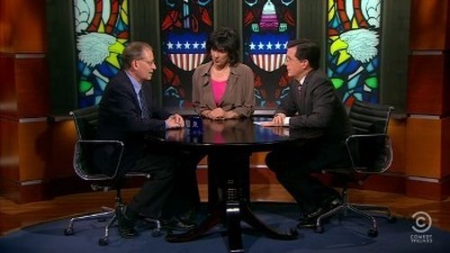 Escena del episodio 22 de la temporada 7 de la serie The Colbert Report