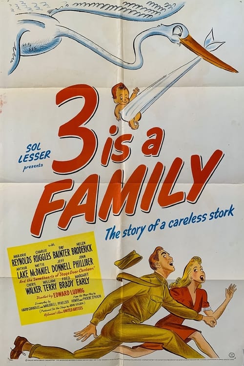 3 Is a Family (1944) poster