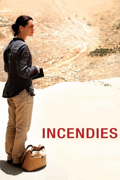 A mother's last wishes send twins Jeanne and Simon on a journey to Middle East in search of their tangled roots. Adapted from Wajdi Mouawad's acclaimed play, Incendies tells the powerful and moving tale of two young adults' voyage to the core of deep-rooted hatred, never-ending wars and enduring love.