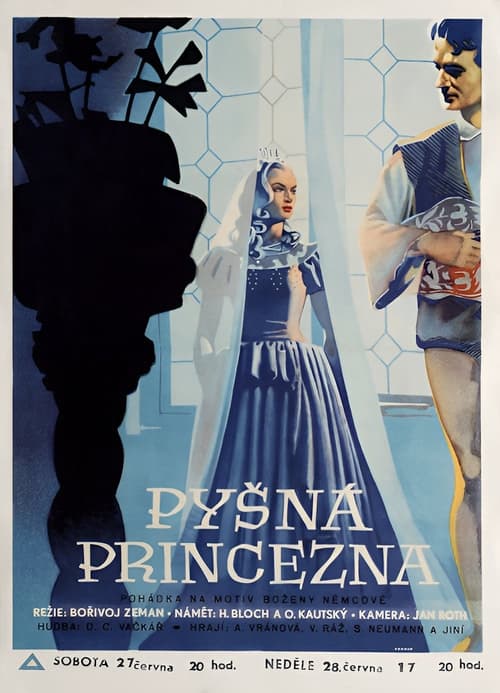Poster Pyšná princezna 1952