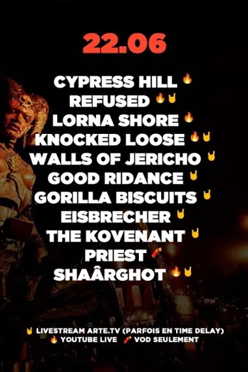 Hellfest 2025 - Day 4: Knocked Loose, Refused, Shaârghot...