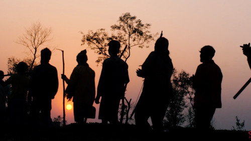 Hunters at Tea Garden