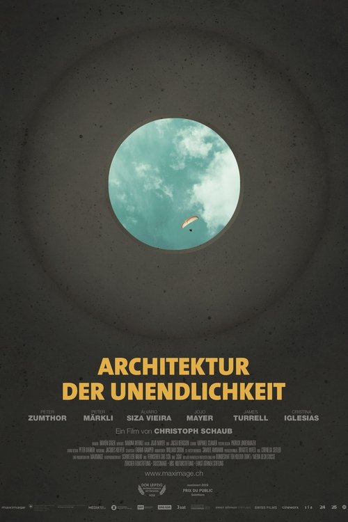 How can structures, which take up defined, rigid portions of space, make us feel transcendence? How can chapels turn into places of introspection? How can walls grant boundless freedom?  Driven by intense childhood impressions, director Christoph Schaub visits extraordinary churches, both ancient and futuristic, and discovers works of art that take him up to the skies and all the way down to the bottom of the ocean. With the help of architects Peter Zumthor, Peter Märkli, and Álvaro Siza Vieira, artists James Turrell and Cristina Iglesias, and drummer Sergé “Jojo” Mayer, he tries to make sense of the world and decipher our spiritual experiences using the seemingly abstract concepts of light, time, rhythm, sound, and shape. The superb cinematography turns this contemplative search into a multi-sensory experience.