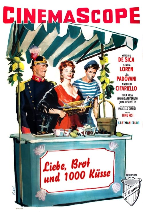 Liebe, Brot und 1000 Küsse Poster