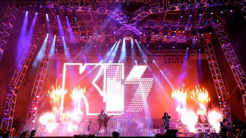 Kiss Monsters Of Rock 1994 Backdrop Blur