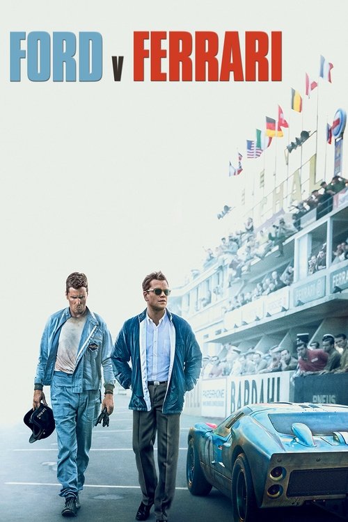 Grootschalige poster van Ford v Ferrari
