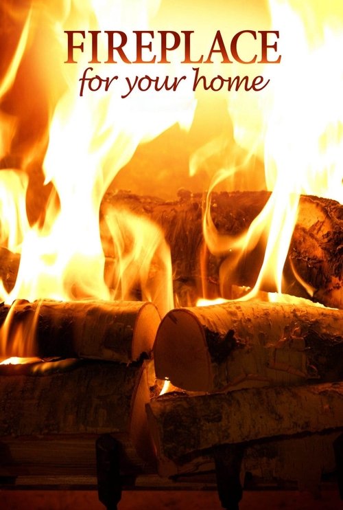 Fireplace 4K: Crackling Birchwood from Fireplace for Your Home Movie Poster Image