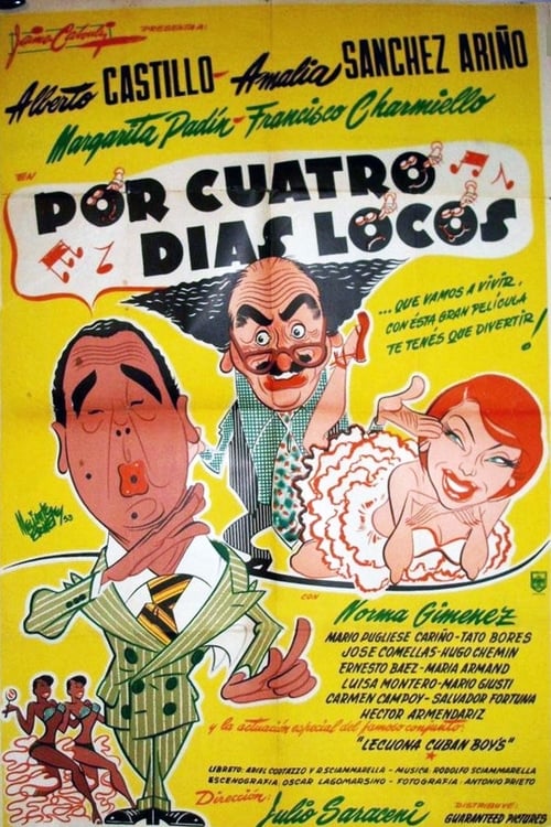 Por cuatro días locos (1953) poster