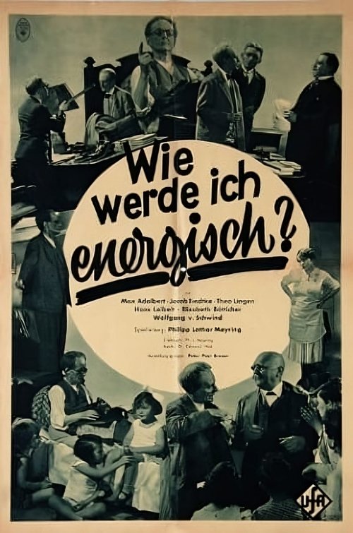 Poster for Wie werde ich energisch? (1933)