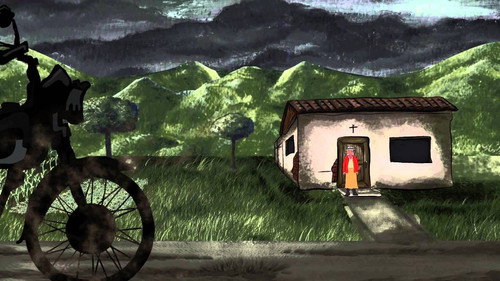 Pueblo sin Tierra Backdrop Blur