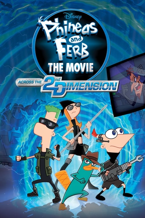 Grootschalige poster van Phineas en Ferb: Dwars door de 2e Dimensie