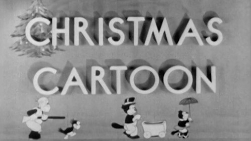 Christmas Cartoon Backdrop Blur