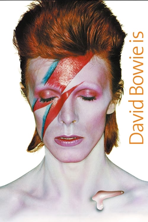 Grootschalige poster van David Bowie Is Happening Now