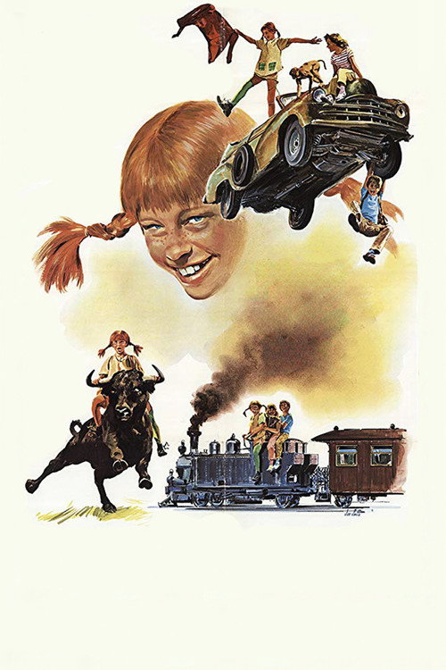 Official poster of På rymmen med Pippi Långstrump (1970) - Aile