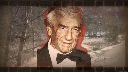 The Survivor in a Tuxedo, Tracing Elie Wiesel Backdrop Blur
