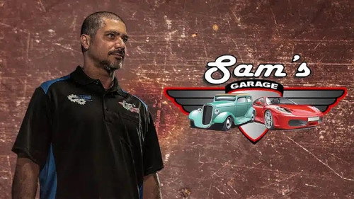 Sam's Garage Backdrop Blur