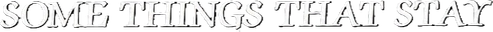 Some Things That Stay
