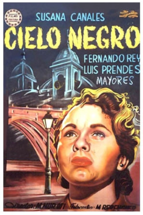 Cielo negro movie poster player