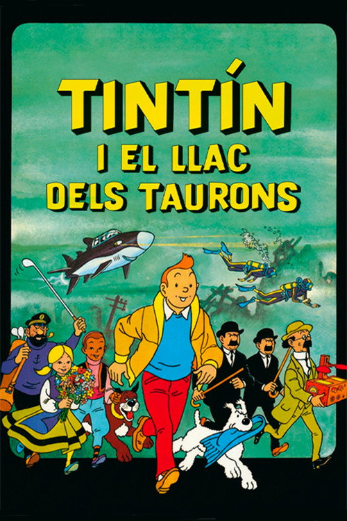 Cartell de Tintín i el llac dels taurons