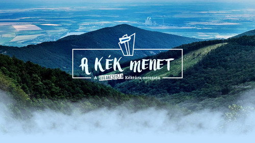 Kék menet Backdrop Blur