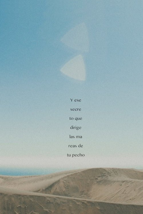 Y ese secreto que dirige las mareas de tu pecho movie poster player