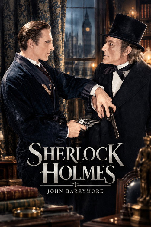 Affiche de Sherlock Holmes contre Moriarty