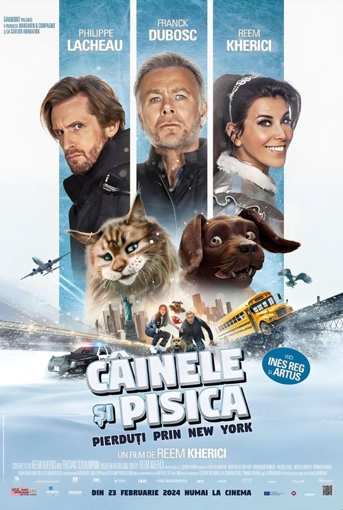 Poster pentru Câinele și pisica: Pierduți prin New York
