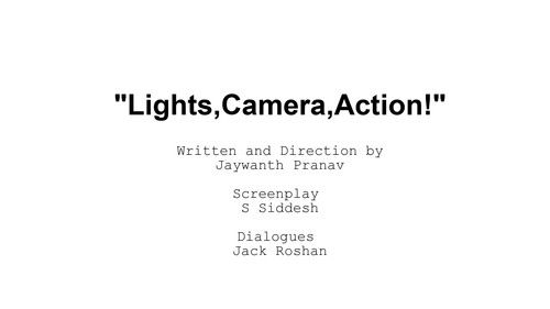 backdrop "Lights, Camera, Action!"