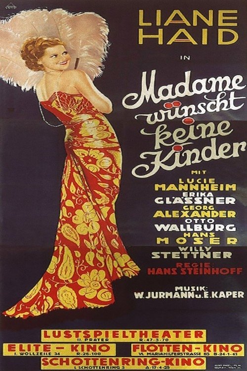Madame wünscht keine Kinder movie poster player