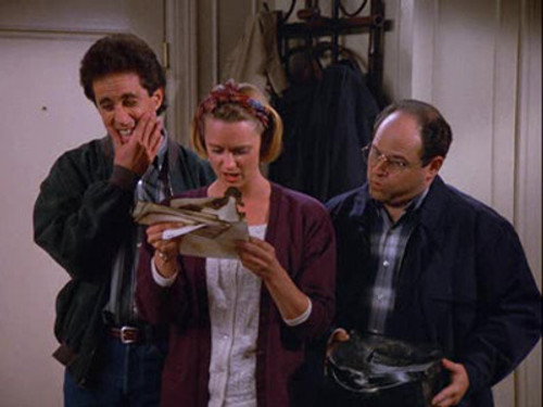 Seinfeld S04E08 — The Cheever Letters episode still