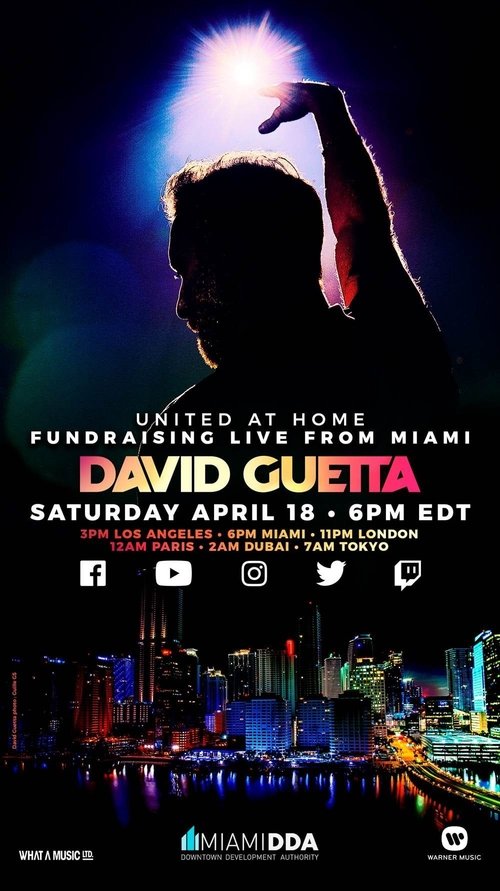 David Guetta / United at Home - Fundraising Live from Miami movie poster player