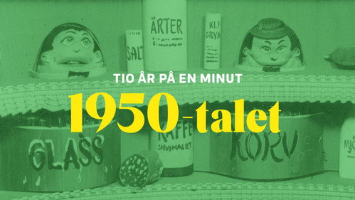 Tio år på en minut - 1950-talet Backdrop Blur