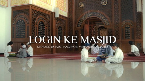 Login ke Masjid Backdrop Blur