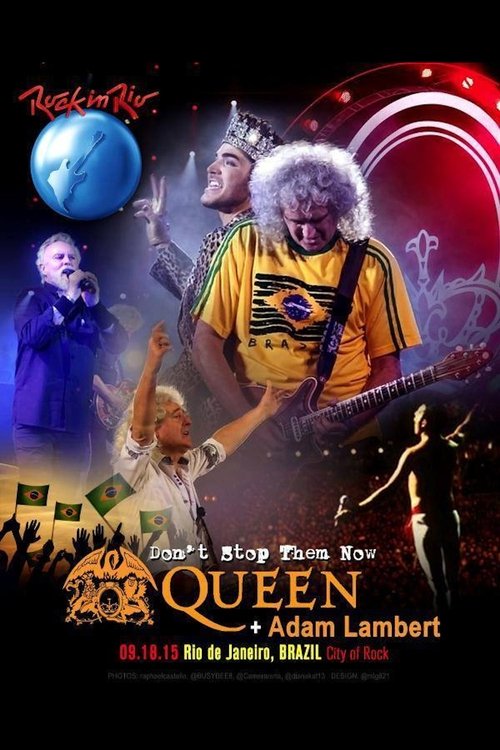 Queen and Adam Lambert: Rock in Rio 2015 movie poster player