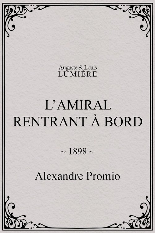 L’amiral rentrant à bord