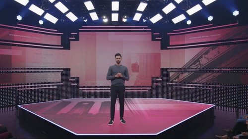 Escena del episodio 1 de la temporada 1 de la serie Patriot Act with Hasan Minhaj